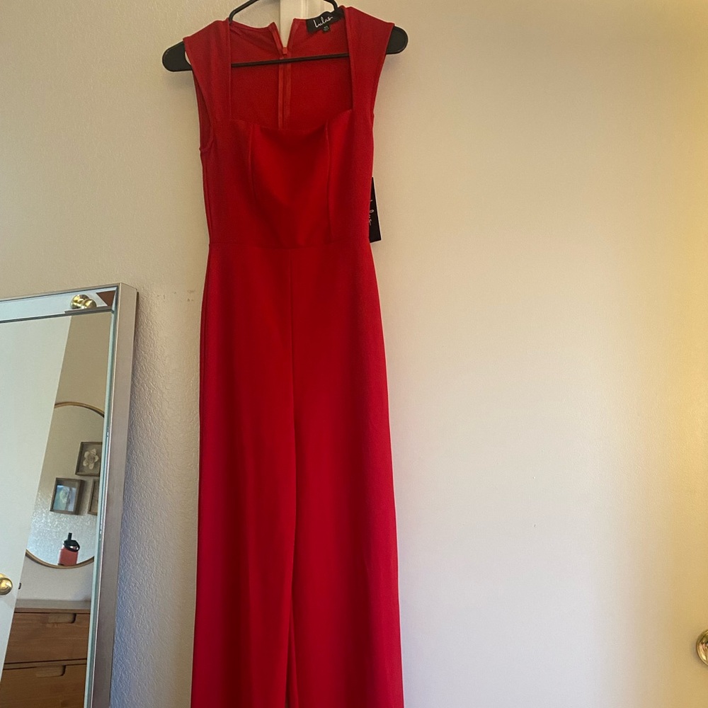 Brand New Lulus Red Jumpsuit